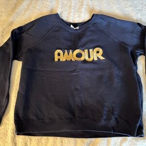 Like new! Sezane Amour Sweatshirt Navy